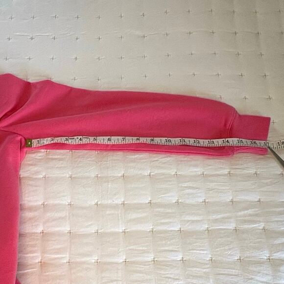 Rebecca Minkoff Janine Puff Sleeve Pullover Sweatshirt Women's S | Fuchsia Pink - Picture 11 of 11